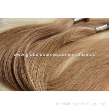 22-inch Brazilian Light Brown Color Keratin Hair Extensions
